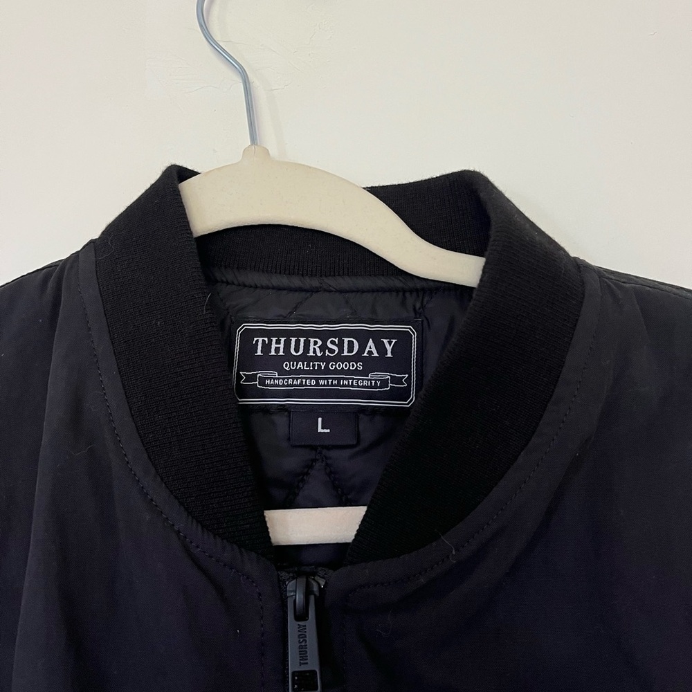 Thursday boot co union bomber jacket Large black - Picture 6 of 8